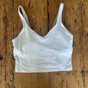 Lululemon Align Crop Tank in White Size 8